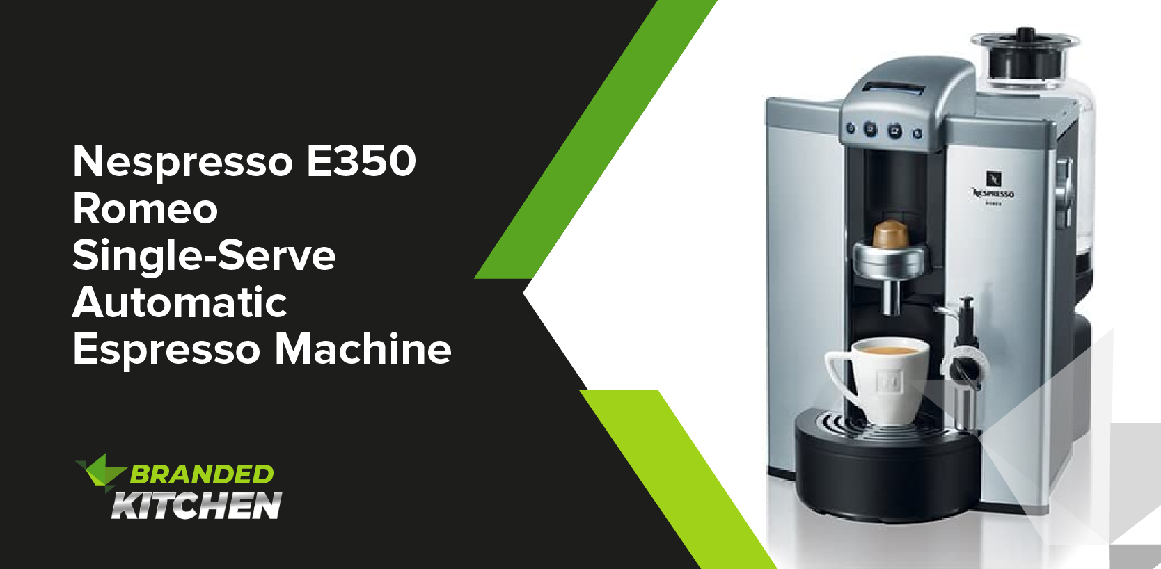 Nespresso E350 Romeo Single-Serve Automatic Espresso Machine, Polished Aluminum